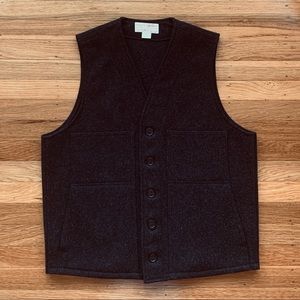 FILSON Charcoal Mackinaw Wool Vest Medium SOLD OUT